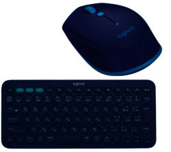 LOGITECH Wireless Optical Mouse & Keyboard Bundle - Blue